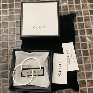 Gucci Silver Hoop Earrings